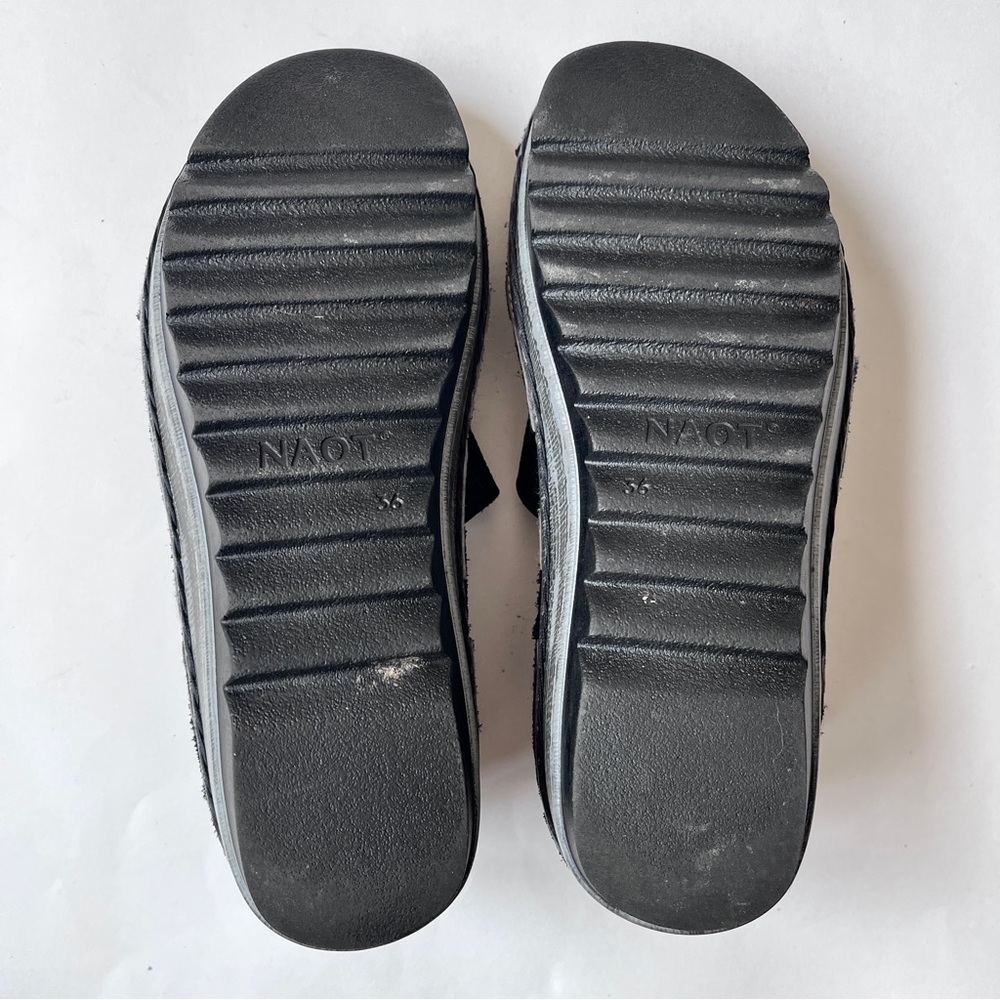 Naot Gladiator Navy Blue Leather Strappy Sandal Size EUR 36 US 5 - Picture 10 of 11